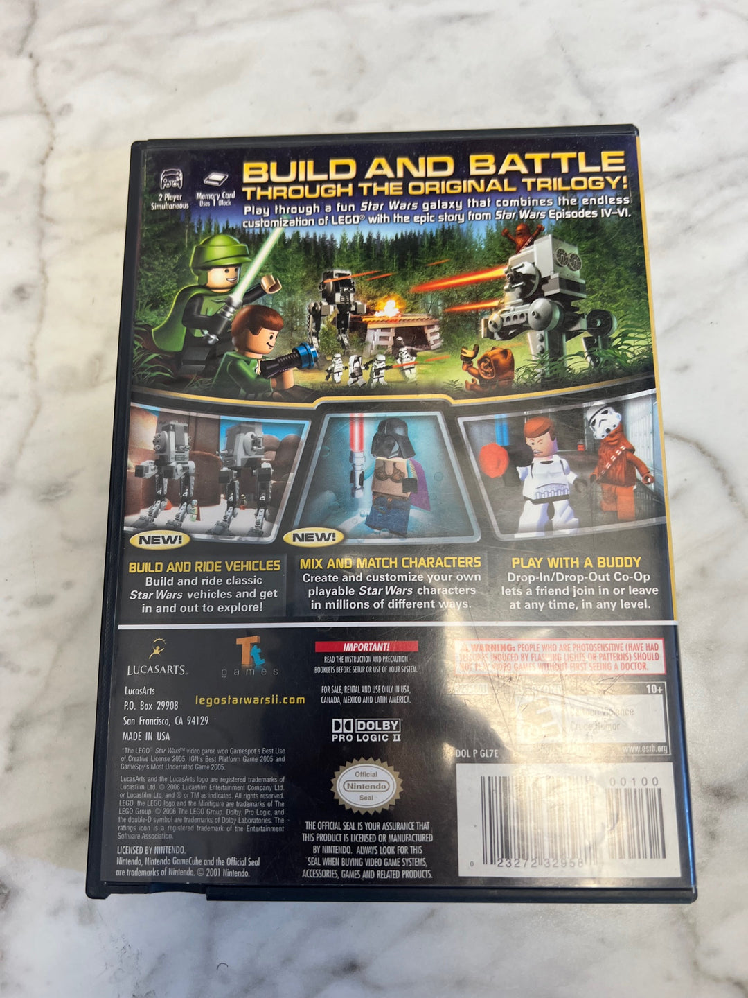 Lego Star Wars II The Original Trilogy Nintendo Gamecube Case & Manual Only CO63025