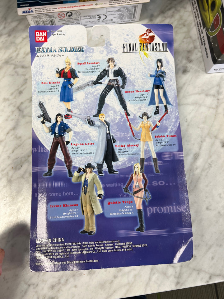 Bandai - Final Fantasy VIII Extra Soldier Zell Dincht figure BRAND NEW IN BOX SEALED N4425