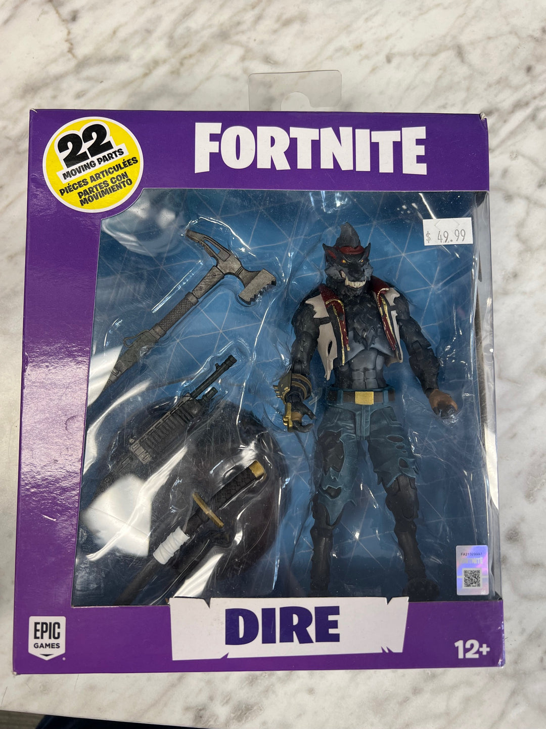Epic Games Mcfarlane Toys Fortnite Dire 7" Action Figure Unopened! (2019) N4425