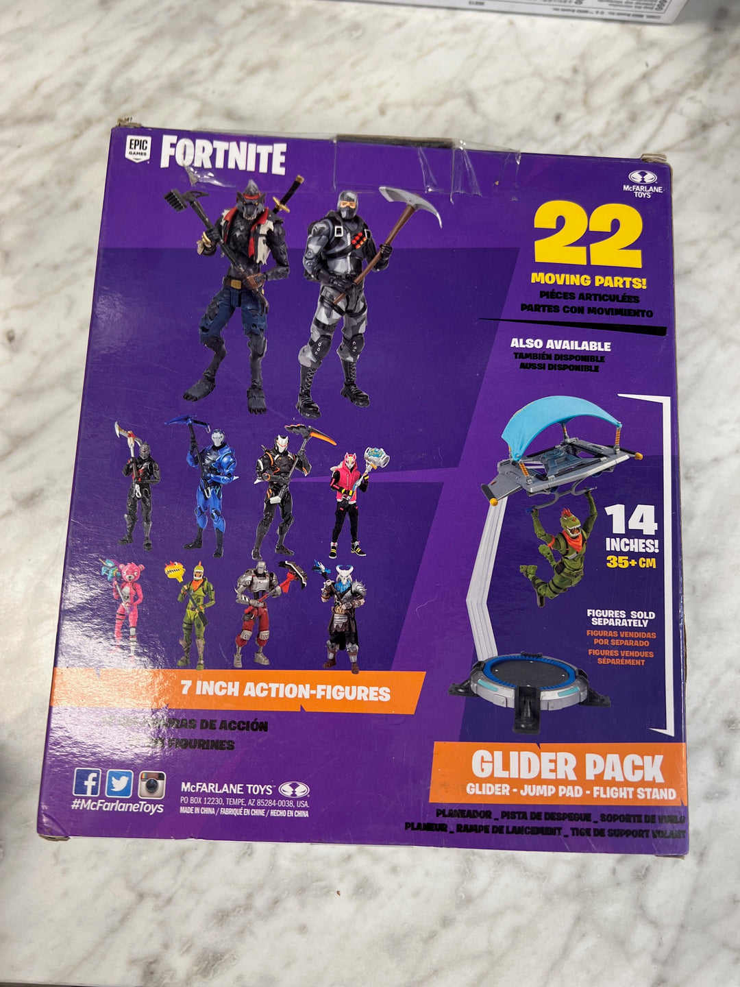 Epic Games Mcfarlane Toys Fortnite Dire 7" Action Figure Unopened! (2019) N4425