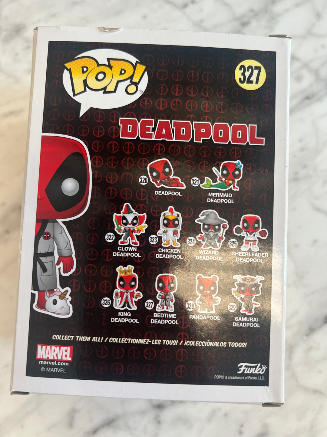 Funko POP! Marvel Bedtime Deadpool #327 Vinyl Figure DAMAGED BOX  FP91224