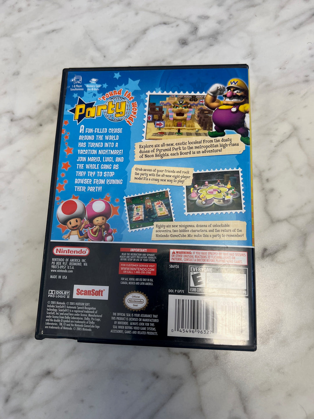 Mario Party 7 Nintendo Gamecube Case & Manual Only CO63025