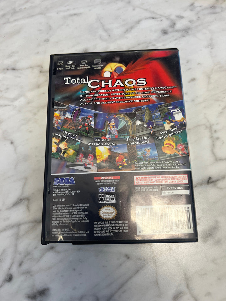 Sonic Adventure DX Director's Cut Nintendo Gamecube Case & Manual Only CO63025