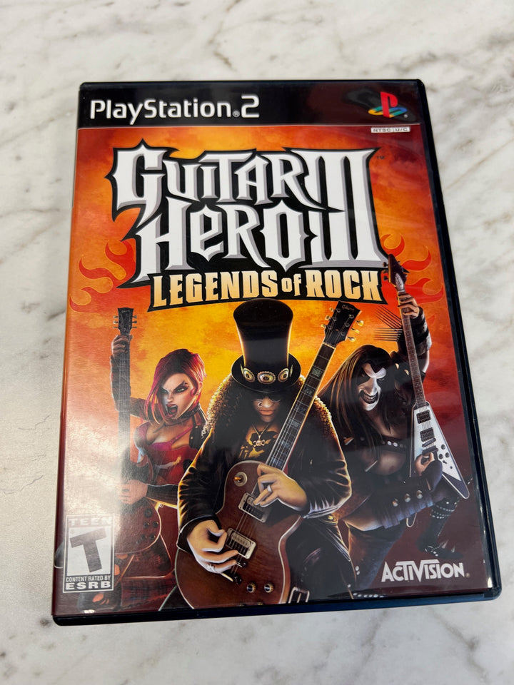 Guitar Hero III Legends of Rock for PS2 Playstation 2 Case Only No Game DU62724