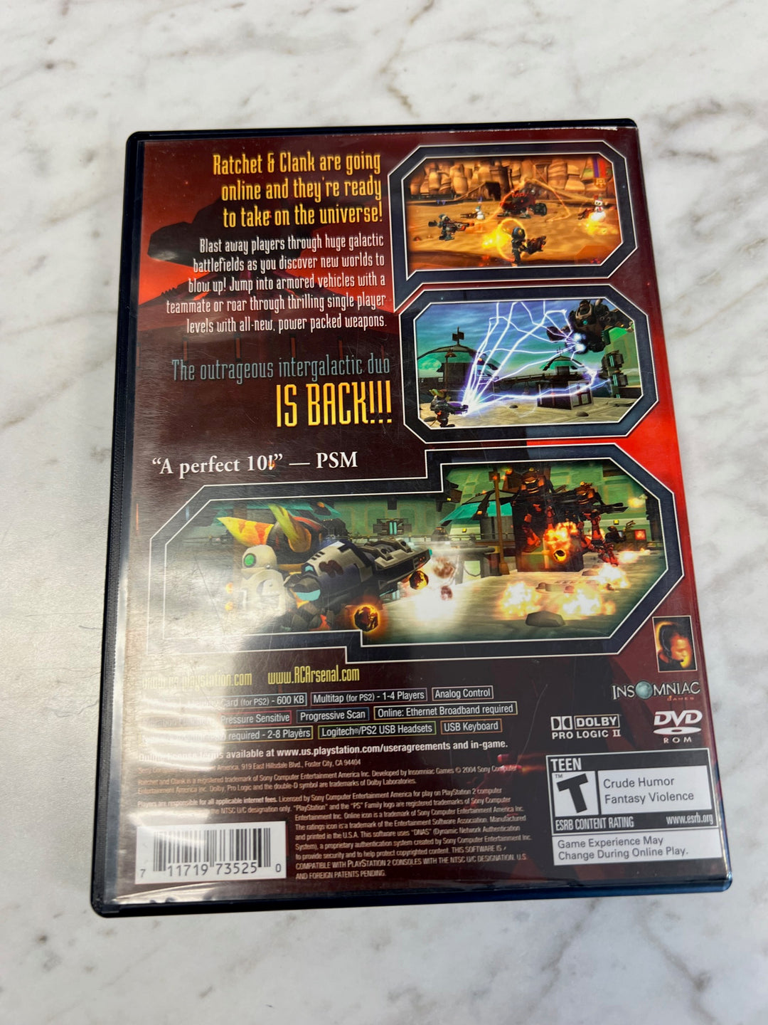 Ratchet & Clank Up Your Arsenal for PS2 Playstation 2 Case Only No Game DU62724
