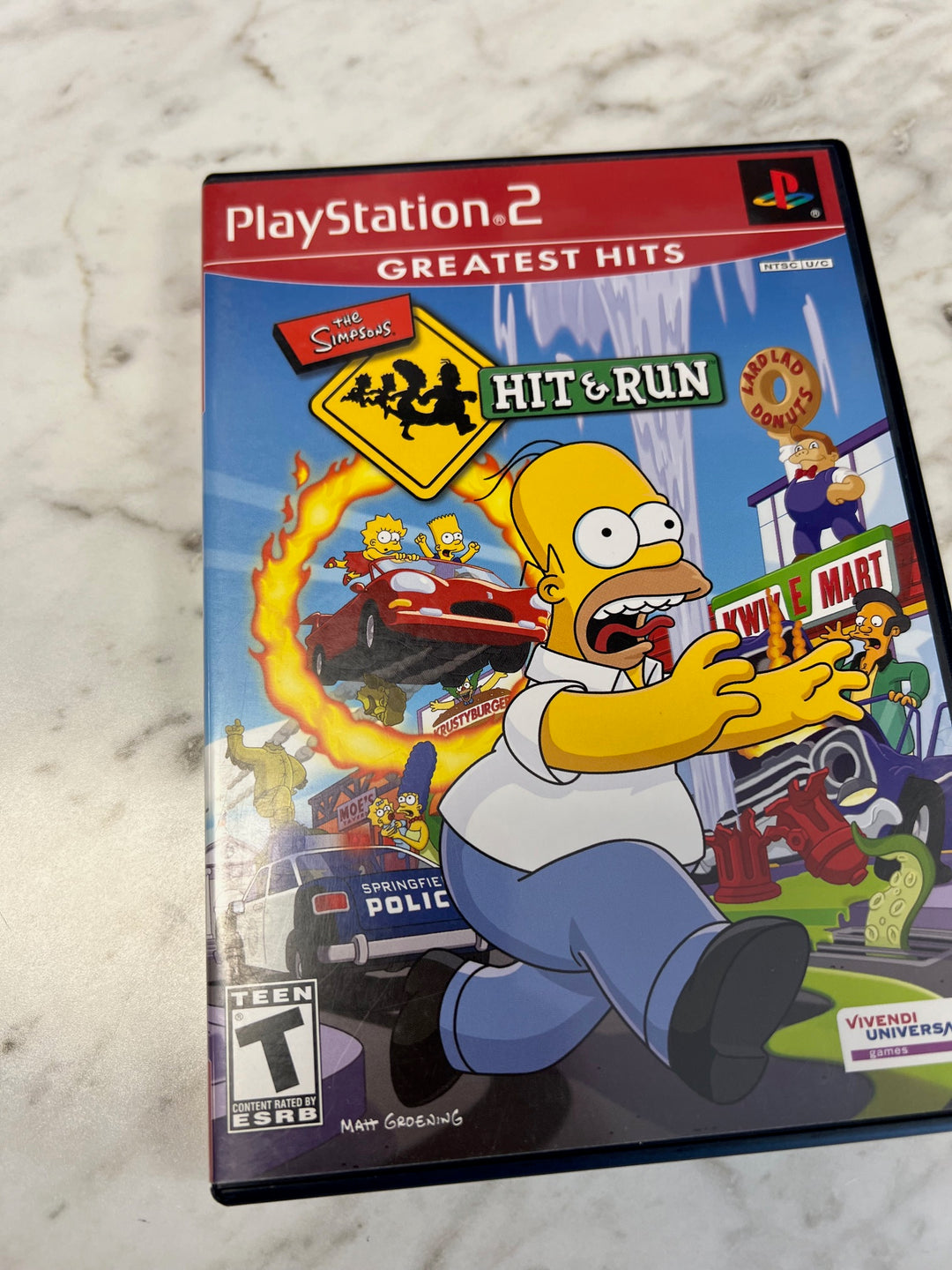 The Simpsons Hit and Run for PS2 Playstation 2 Case Only No Game DU62724