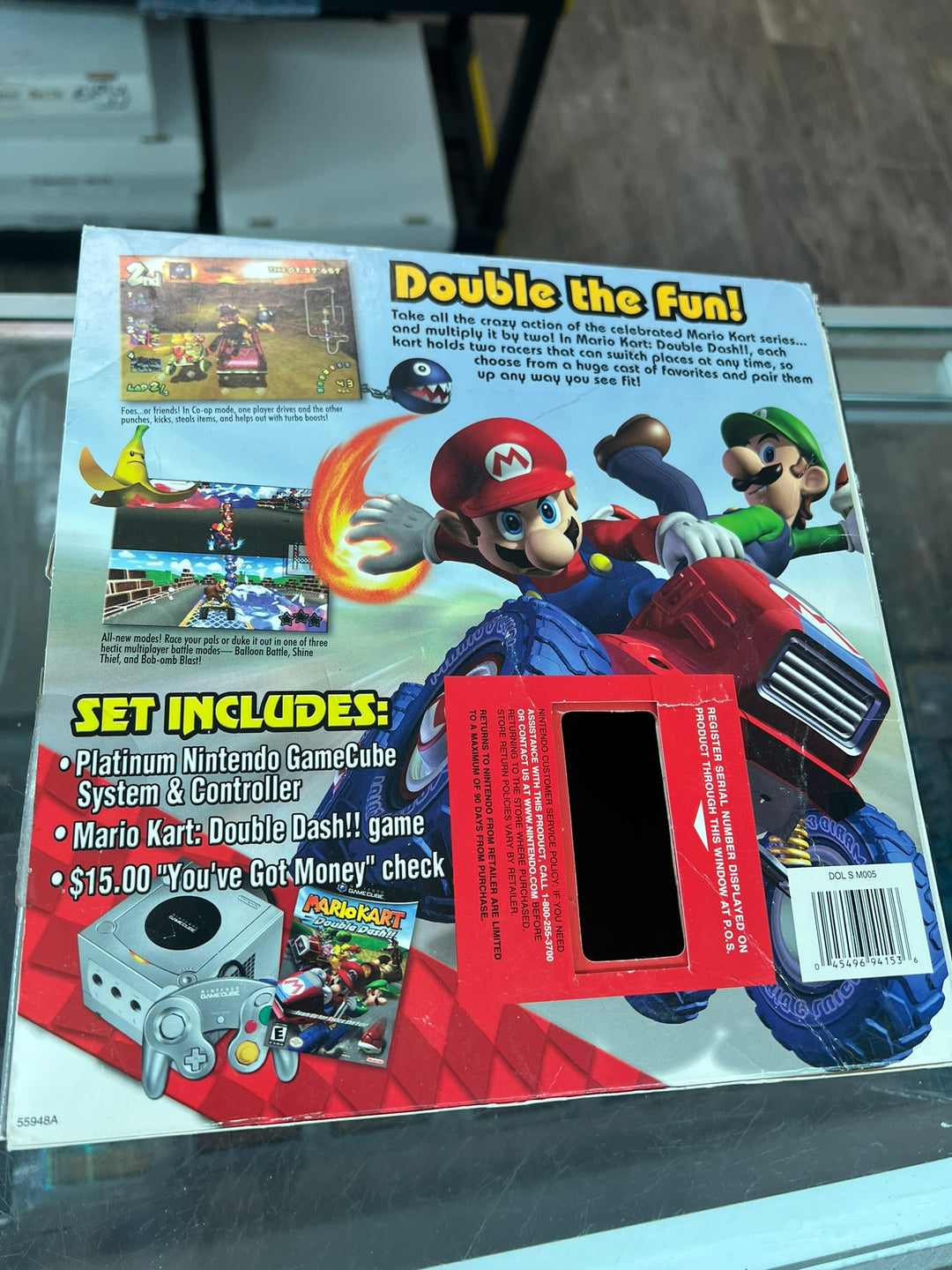 Mario Kart Double Dash Bonus Set Gamecube Box and insert ONLY    CO72126