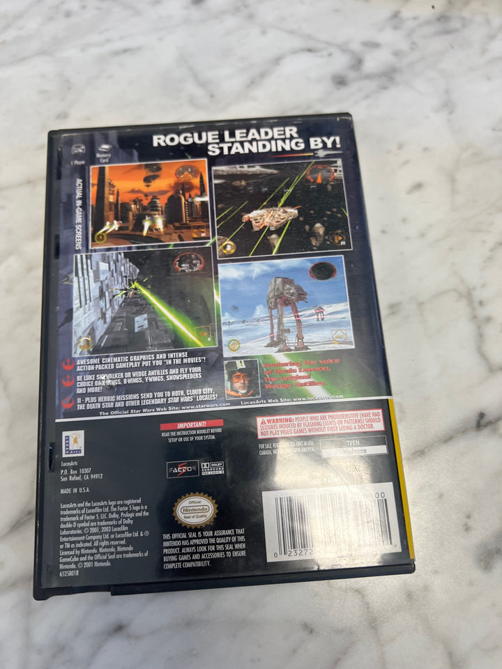 Star Wars Rogue Leader Nintendo Gamecube Case & Manual Only CO63025
