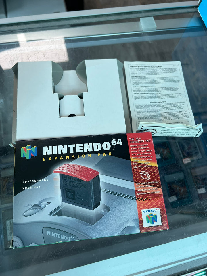 EMPTY BOX ONLY Nintendo 64 Expansion Pak & Inserts    CO72126