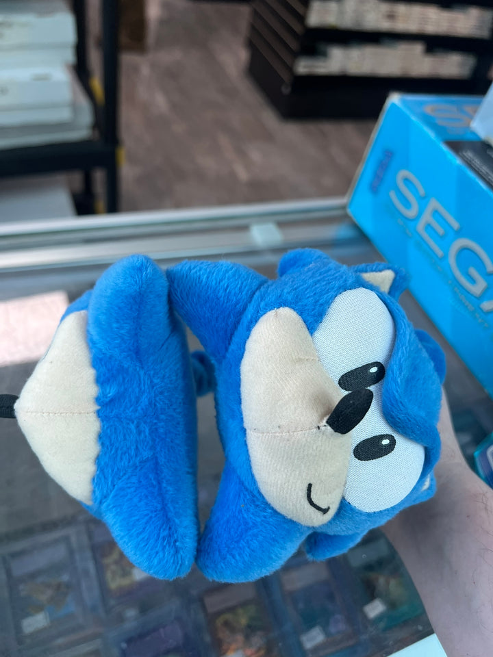 Sonic the Hedgehog Plush doll Vintage Fluffy Plush Ear Muffs SEGA Very Rare UT72126