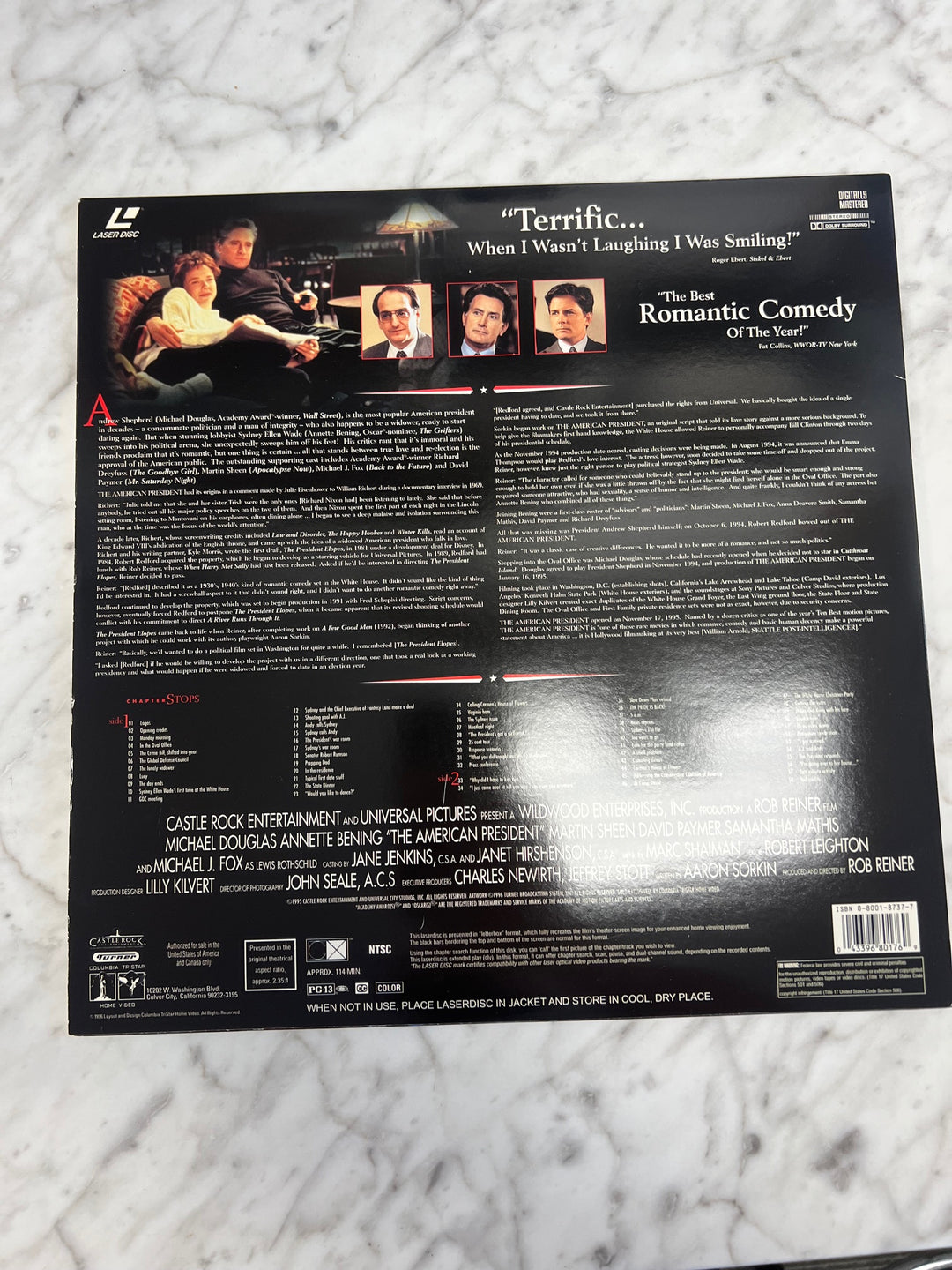 The American President Laserdisc Movie    LD121624