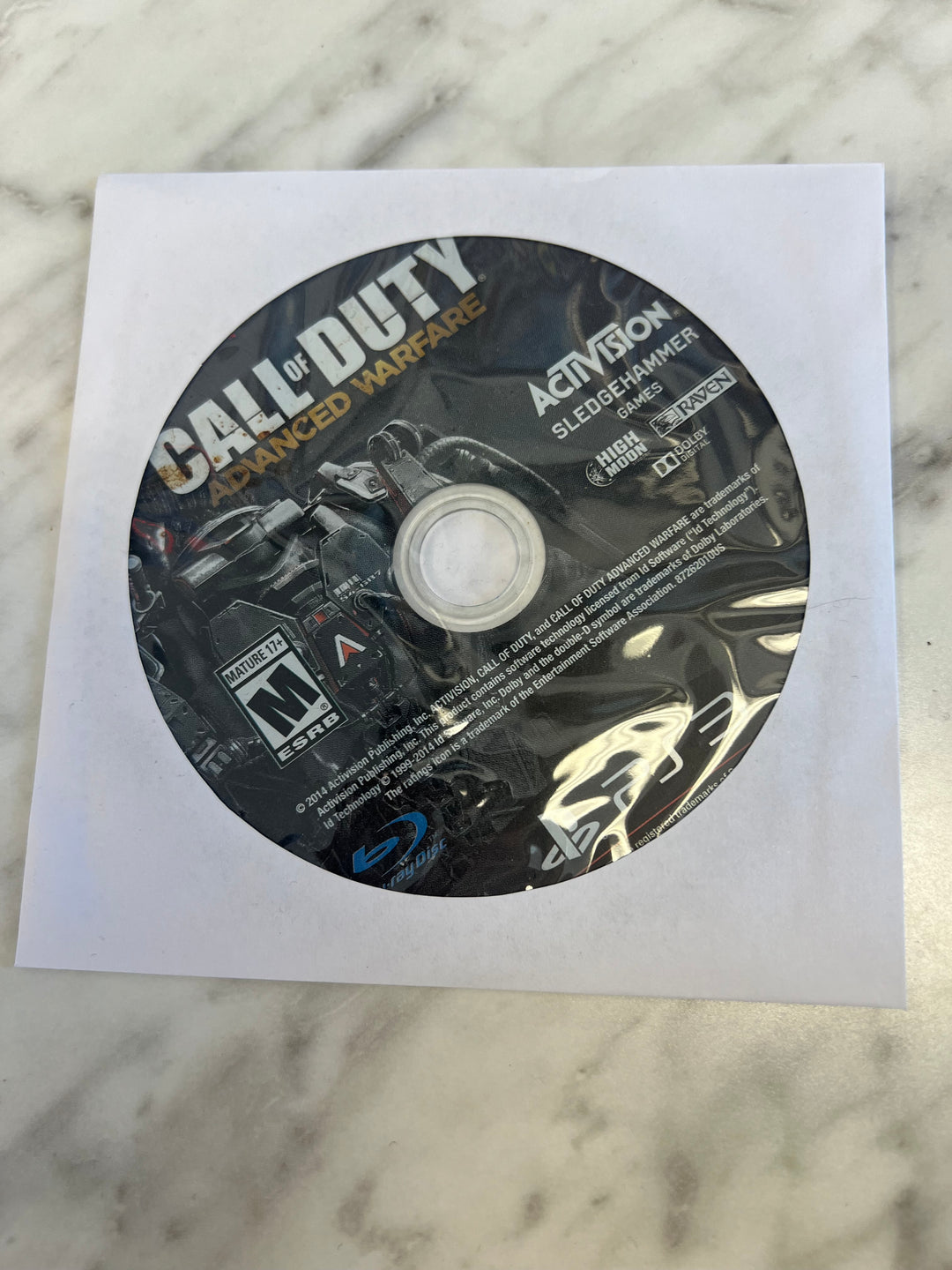 Call of Duty Advanced Warfare for PS3 Playstation 3 Disc Only No Case/Manual DU62724