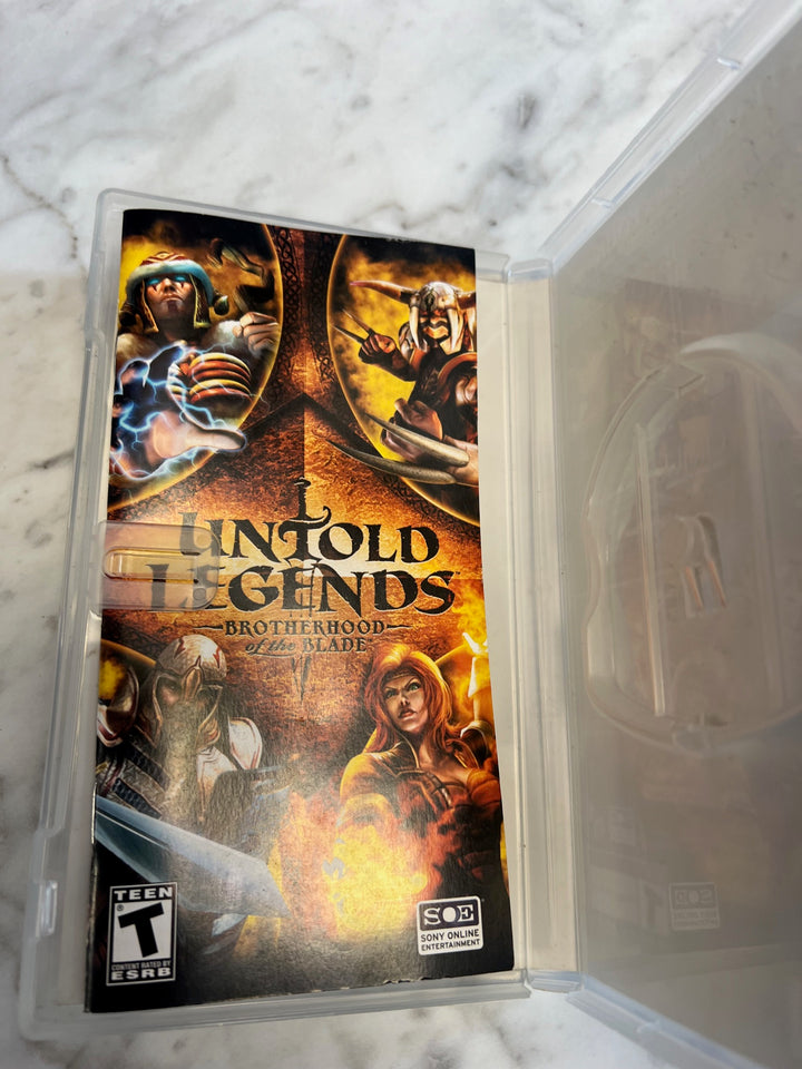 Untold Legends Brotherhood of the Blade Playstation Portable PSP Case & Manual only CO63025