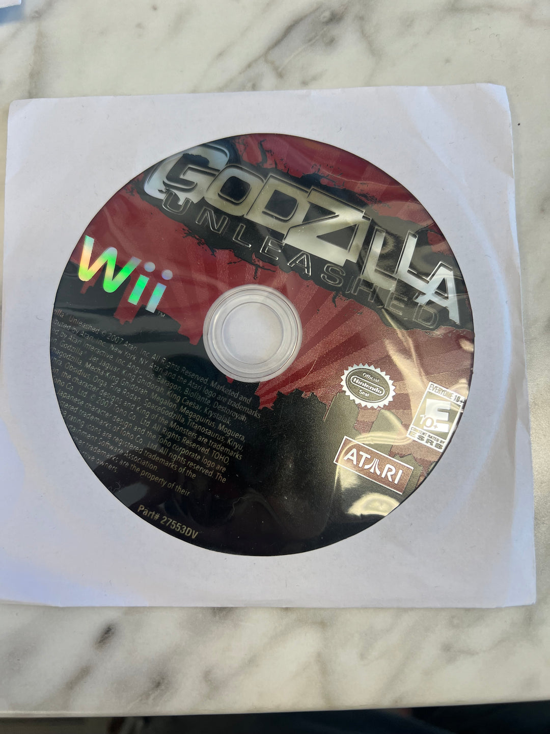 Godzilla Unleashed Wii Disc Only No Case/Manual DU62724