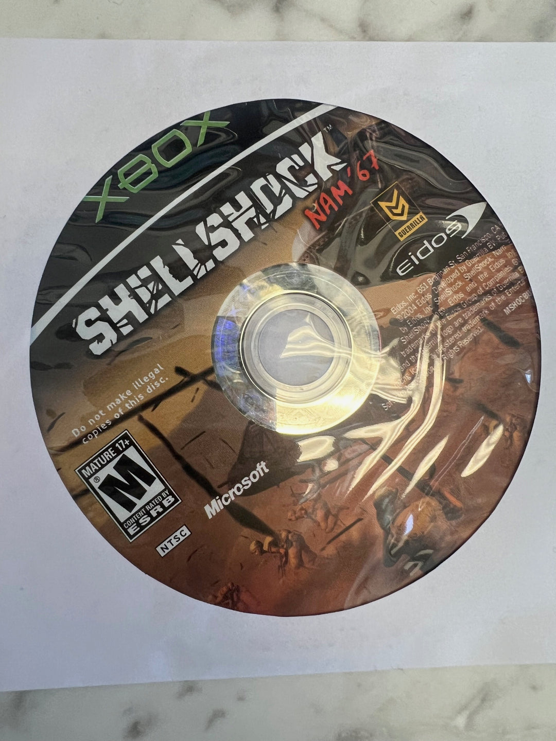 Shellshock Nam 67 for Microsoft Xbox Disc Only No Case/Manual DU62724