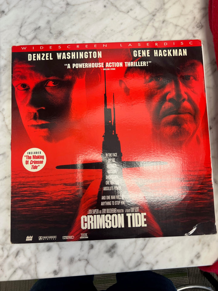 Crimson Tide Laserdisc Movie    LD121624