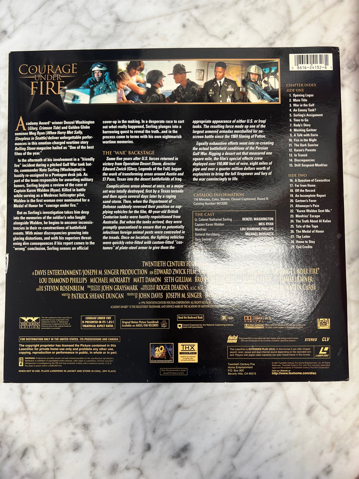Courage Under Fire Laserdisc Movie    LD121624