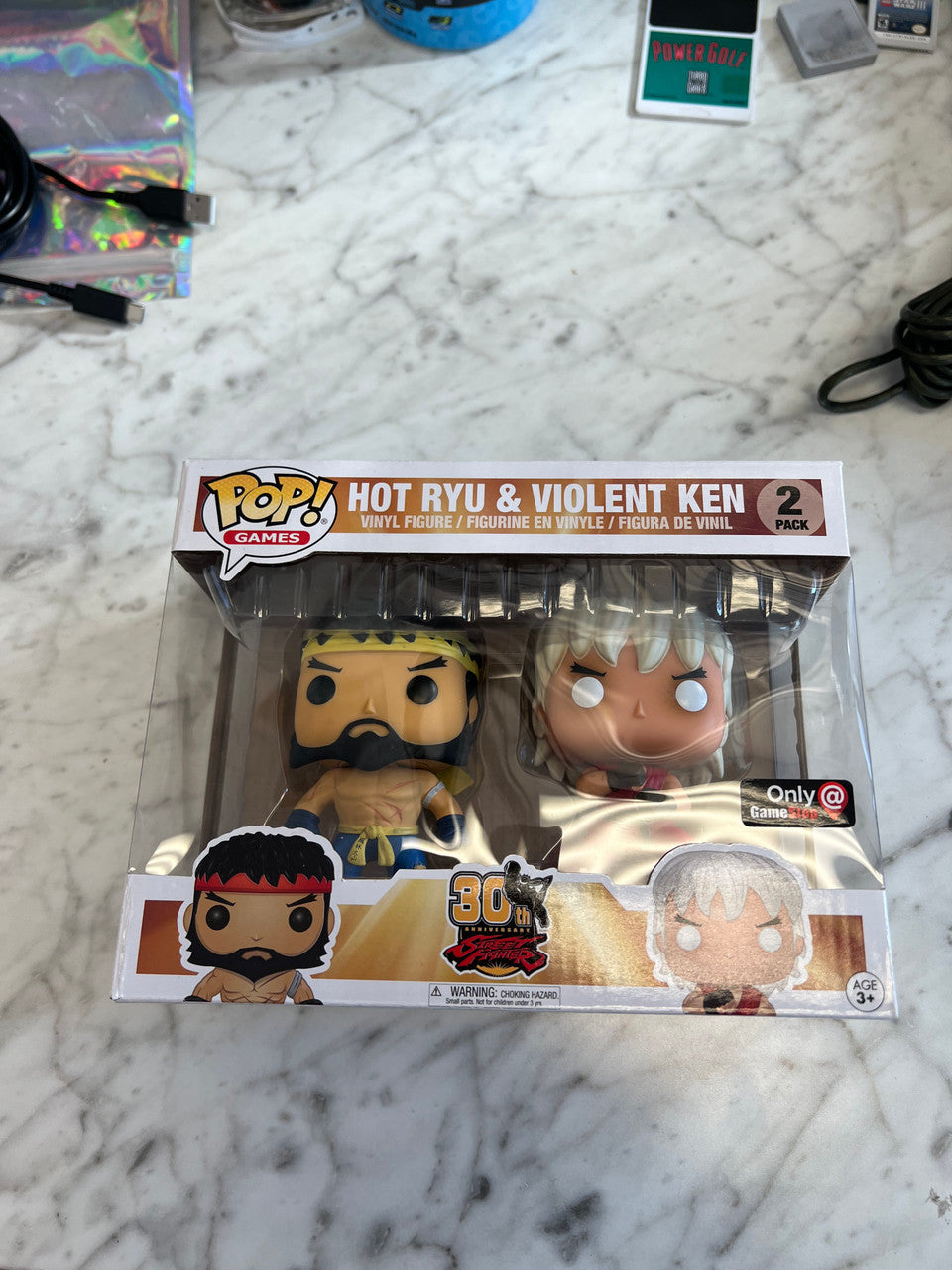 Funko Pop! Street Fighter Hot Ryu & Violent Ken Gamestop Exclusive 2 Pack