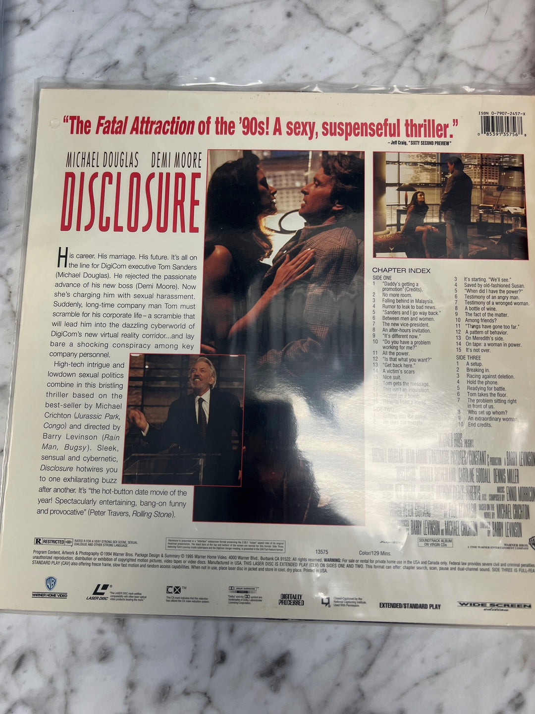 Disclosure Laserdisc Movie    LD121624