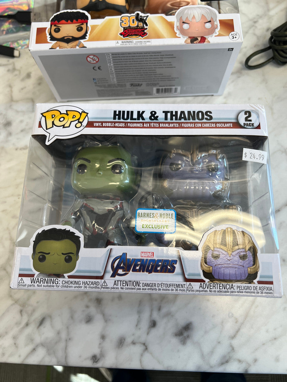 Funko Pop! Vinyl: Marvel - Hulk & Thanos 2PK - Barnes and Noble (BN) (Exclusive)