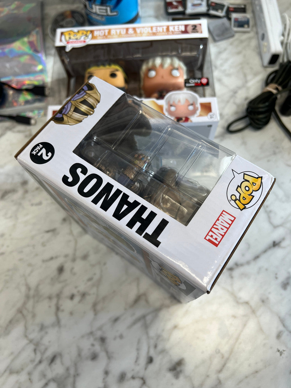 アメコミ Funko Pop Hulk and Thanos B&N Exclusive Amazon.com: POP! Hulk & Thanos Vinyl Bobble-Heads 2 Pack