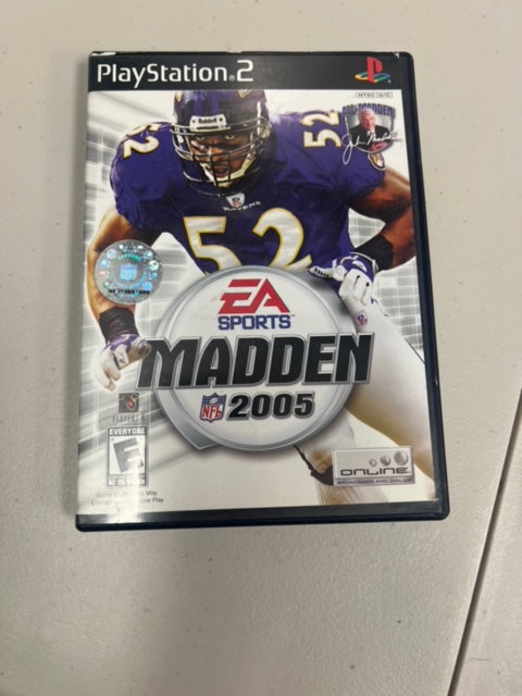 Madden NFL 2005 for Playstation 2 PS2 in case. Tested and Working.     DO63024