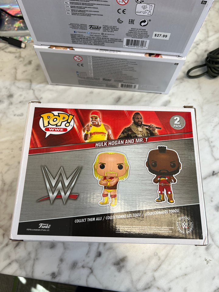 Funko Pop! WWE Hulk Hogan And Mr T Wrestlemania 2 Pack!