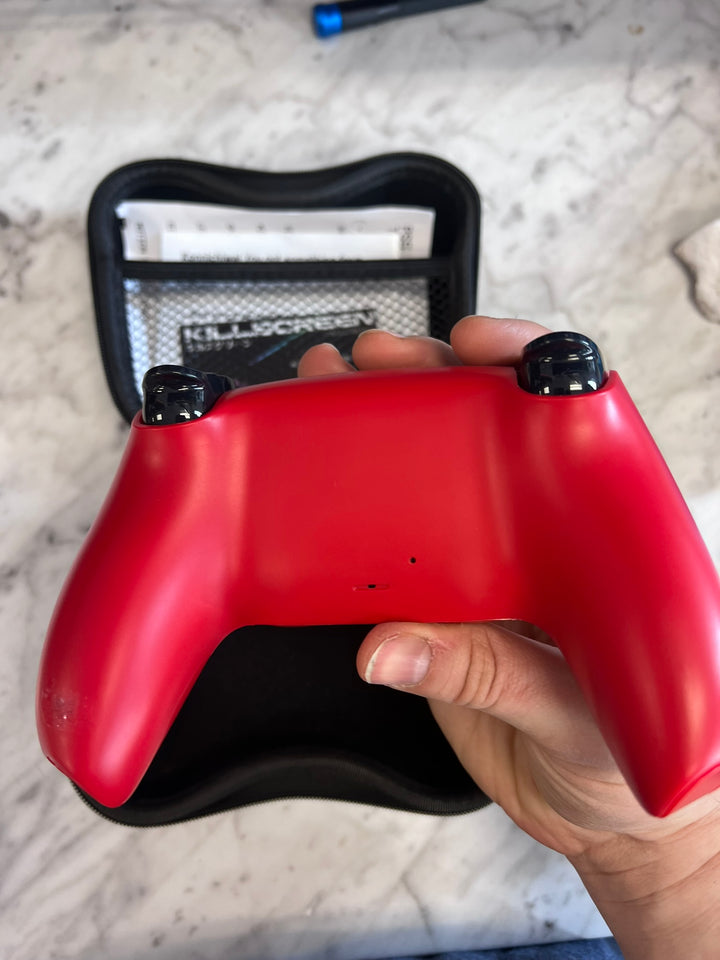 Killscreen Dual Sense Controller w/ case for PS5 Red UA11926