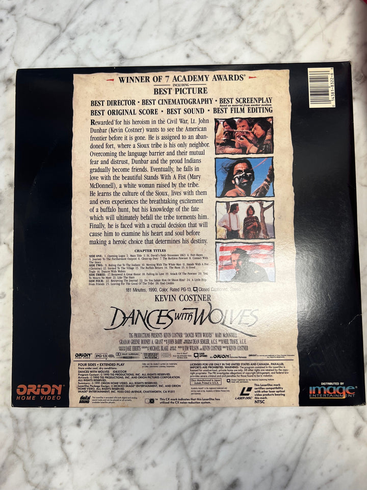 Dances with Wolves Laserdisc Movie    LD121624