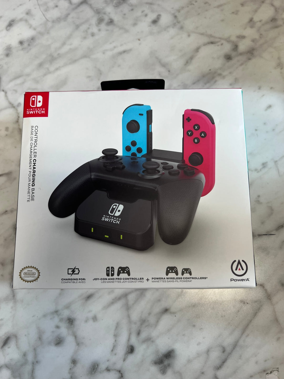 PowerA Controller Charging Base for Nintendo Switch Joy-Con & Pro Black UA11926