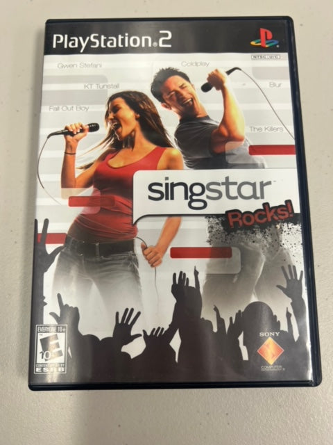Singstar Rocks for Playstation 2 PS2 in case. Tested and Working.     DO63024