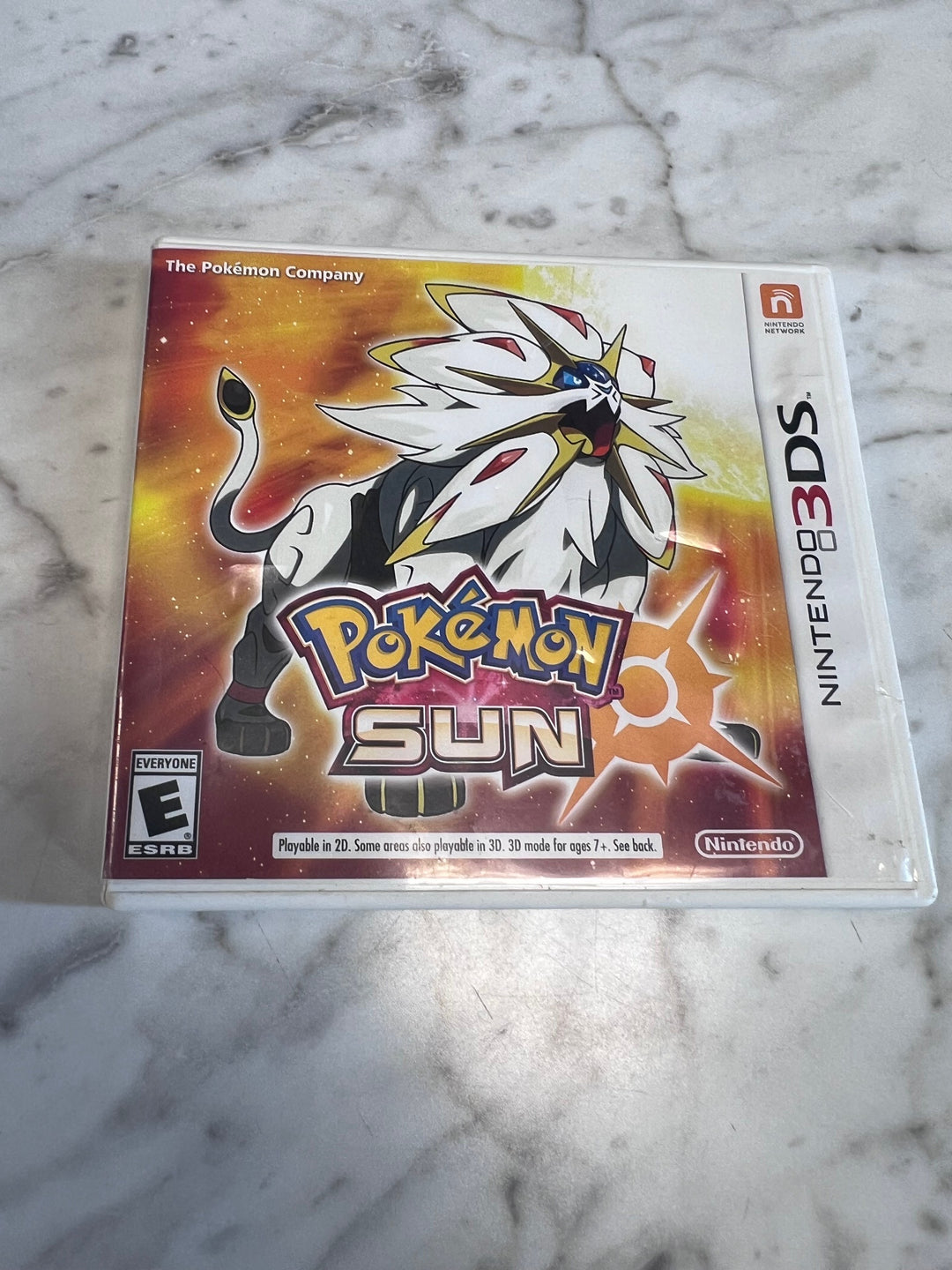 Pokemon Sun Nintendo 3DS CASE AND MANUAL ONLY CO92625