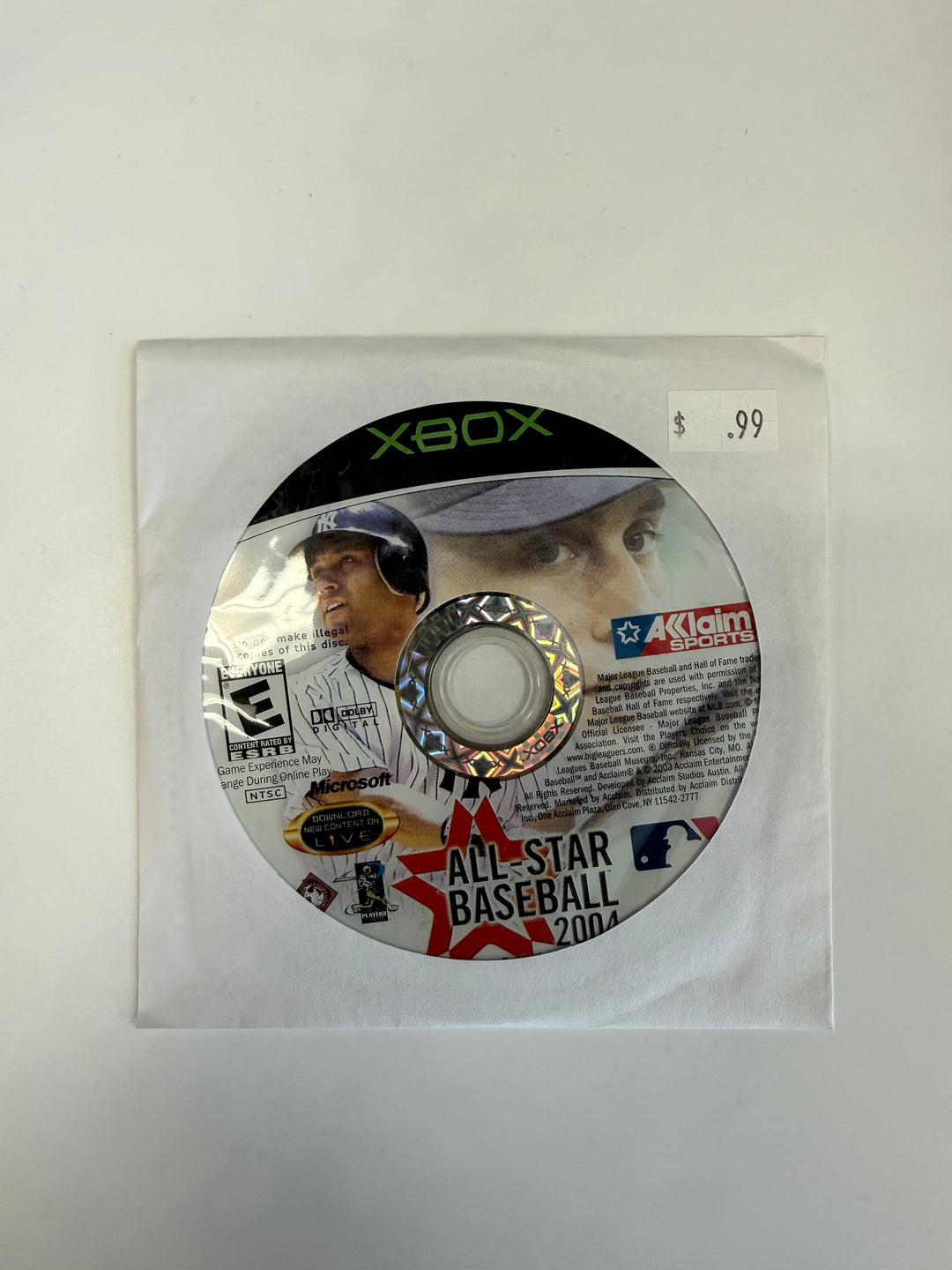 All-Star Baseball 2004 *DISC ONLY* - Original Xbox DI72626