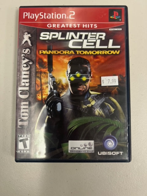 Tom Clancy's Splinter Cell Pandora Tomorrow for Playstation 2 PS2 in case. Tested and Working.     DO63024
