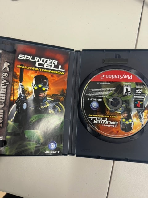 Tom Clancy's Splinter Cell Pandora Tomorrow for Playstation 2 PS2 in case. Tested and Working.     DO63024