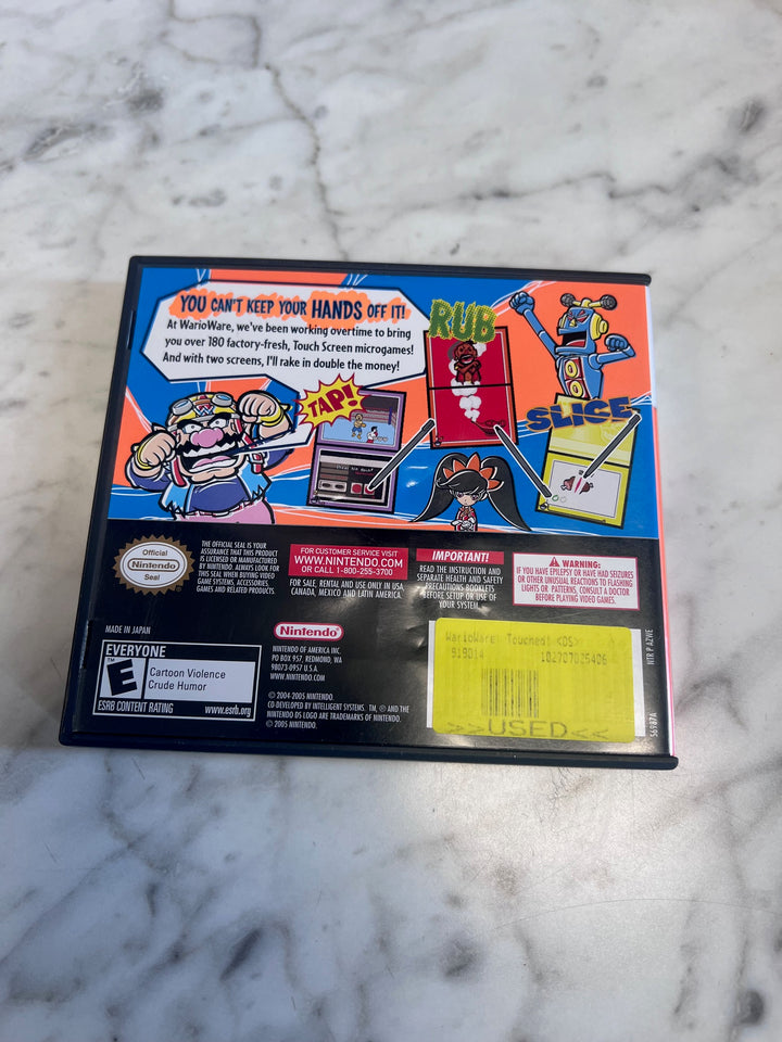 Wario Ware Touched Nintendo DS CASE AND MANUAL ONLY CO92625