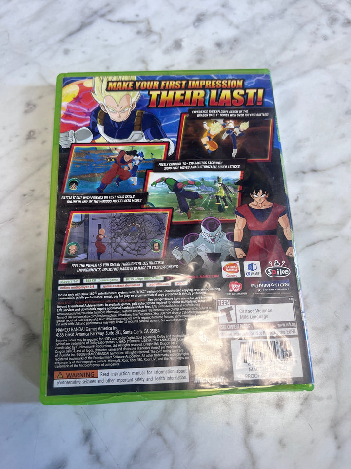 Dragon Ball Raging Blast Xbox 360 CASE AND MANUAL ONLY CO92625
