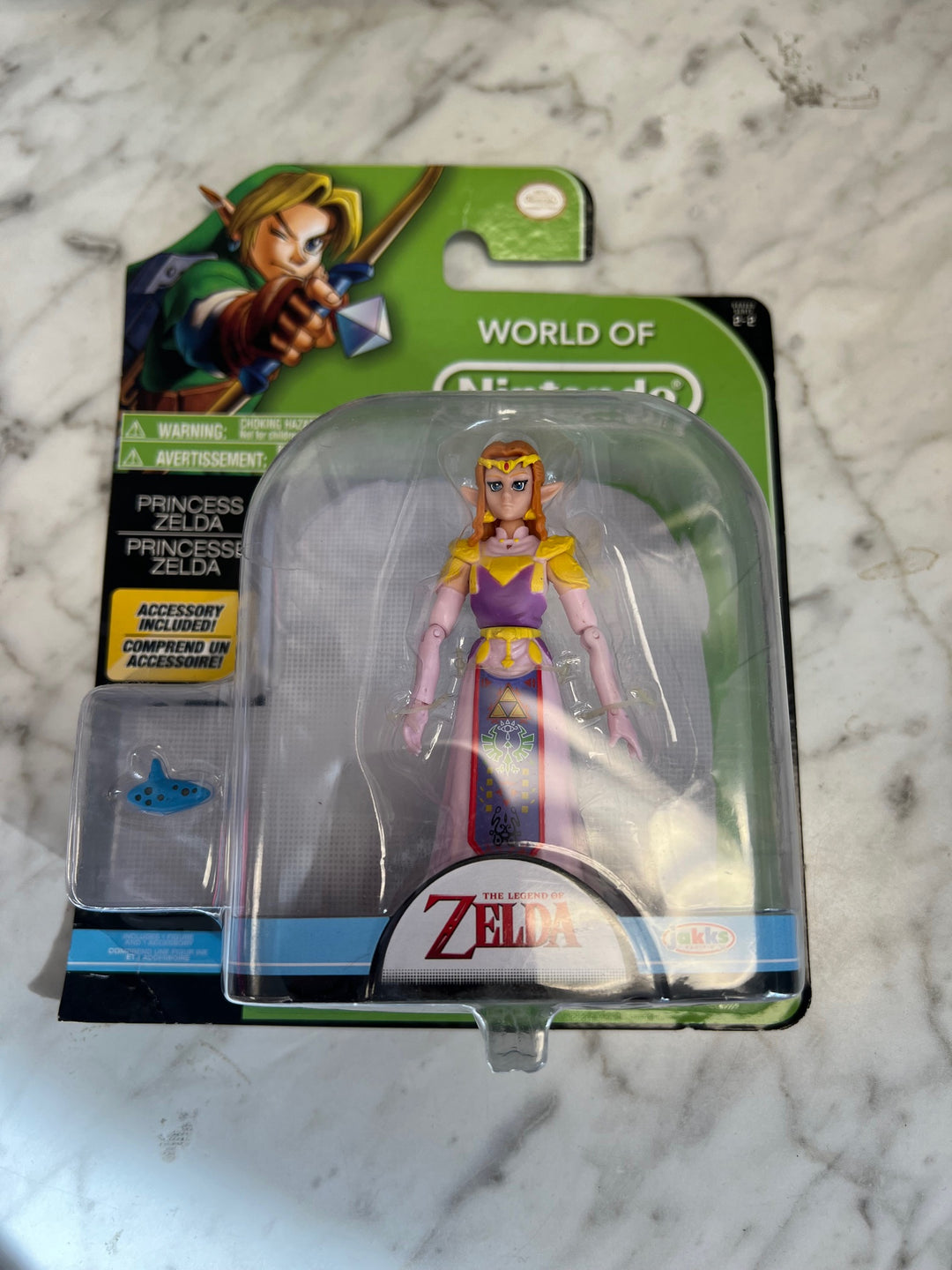 World of Nintendo Princess Zelda W/ Ocarina 4” Action Figure Legend of Zelda F4425