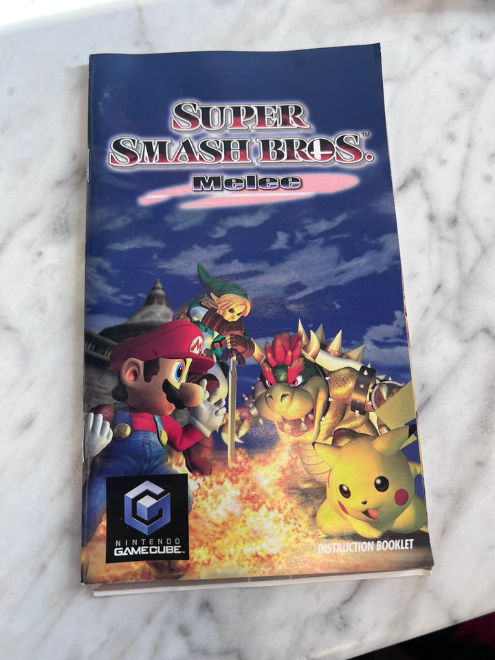 Super Smash Bros Melee Nintendo Gamecube MANUAL ONLY MO11926
