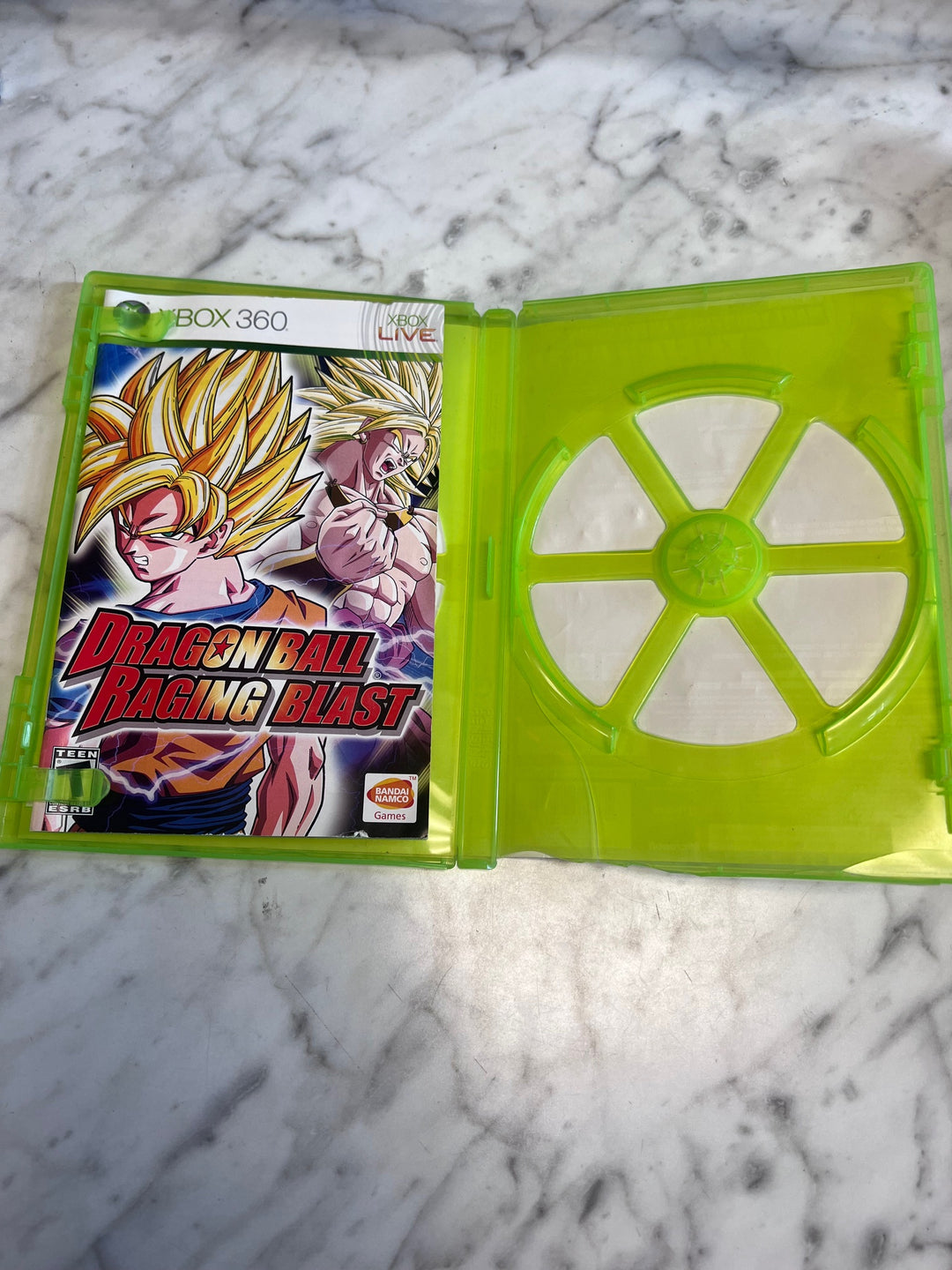 Dragon Ball Raging Blast Xbox 360 CASE AND MANUAL ONLY CO92625