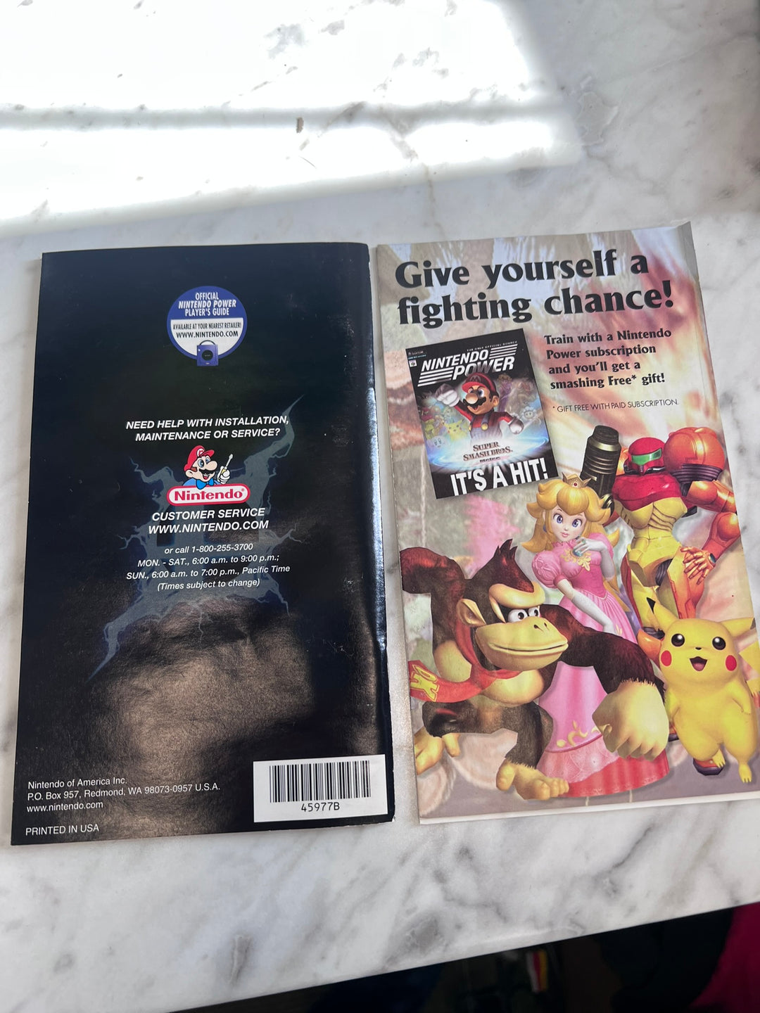 Super Smash Bros Melee Nintendo Gamecube MANUAL ONLY MO11926
