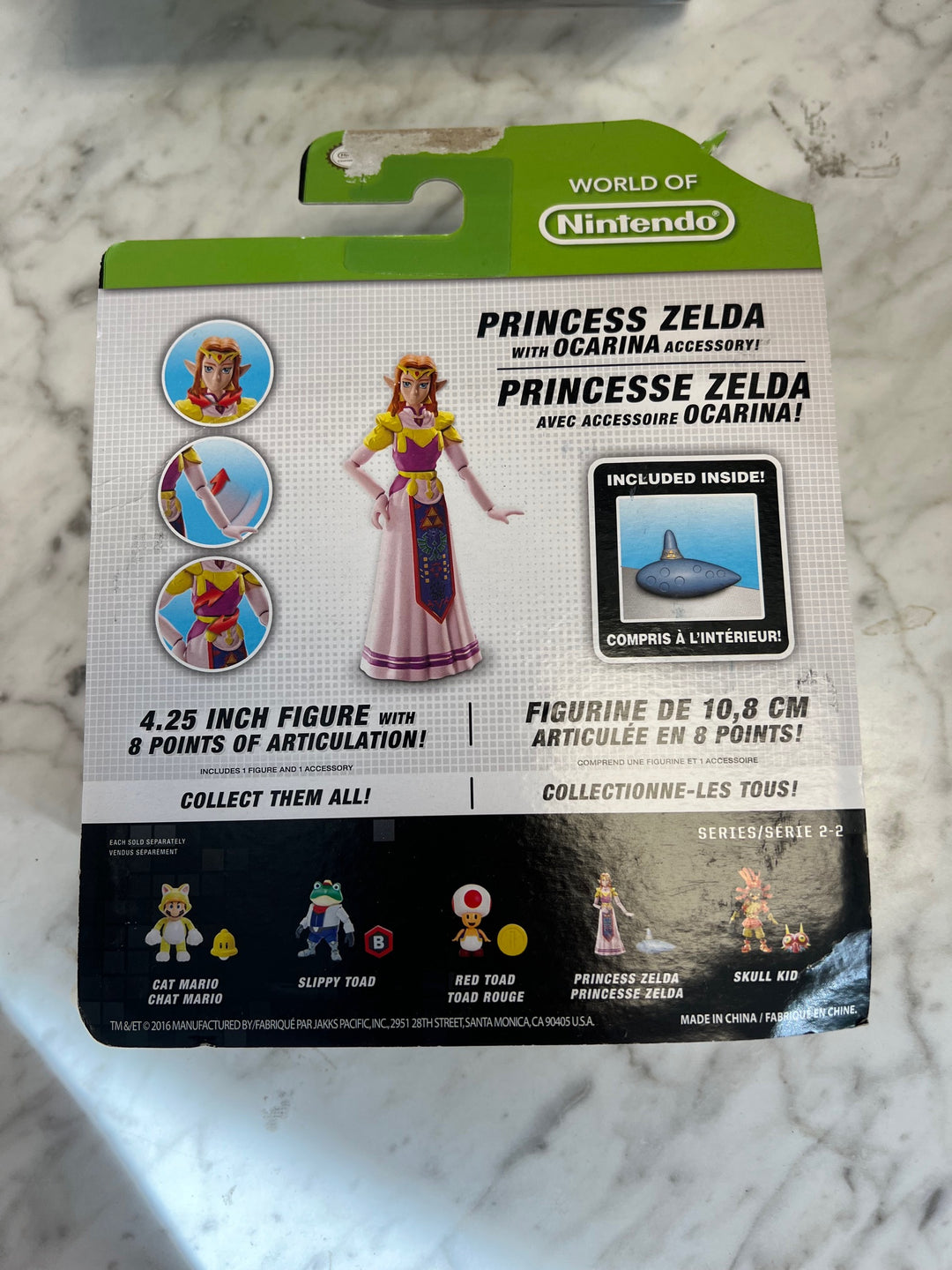World of Nintendo Princess Zelda W/ Ocarina 4” Action Figure Legend of Zelda F4425