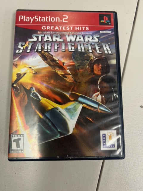 Star Wars Starfighter for Playstation 2 PS2 in case. Tested and Working.     DO63024