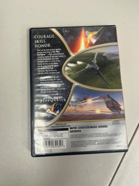 Star Wars Starfighter for Playstation 2 PS2 in case. Tested and Working.     DO63024