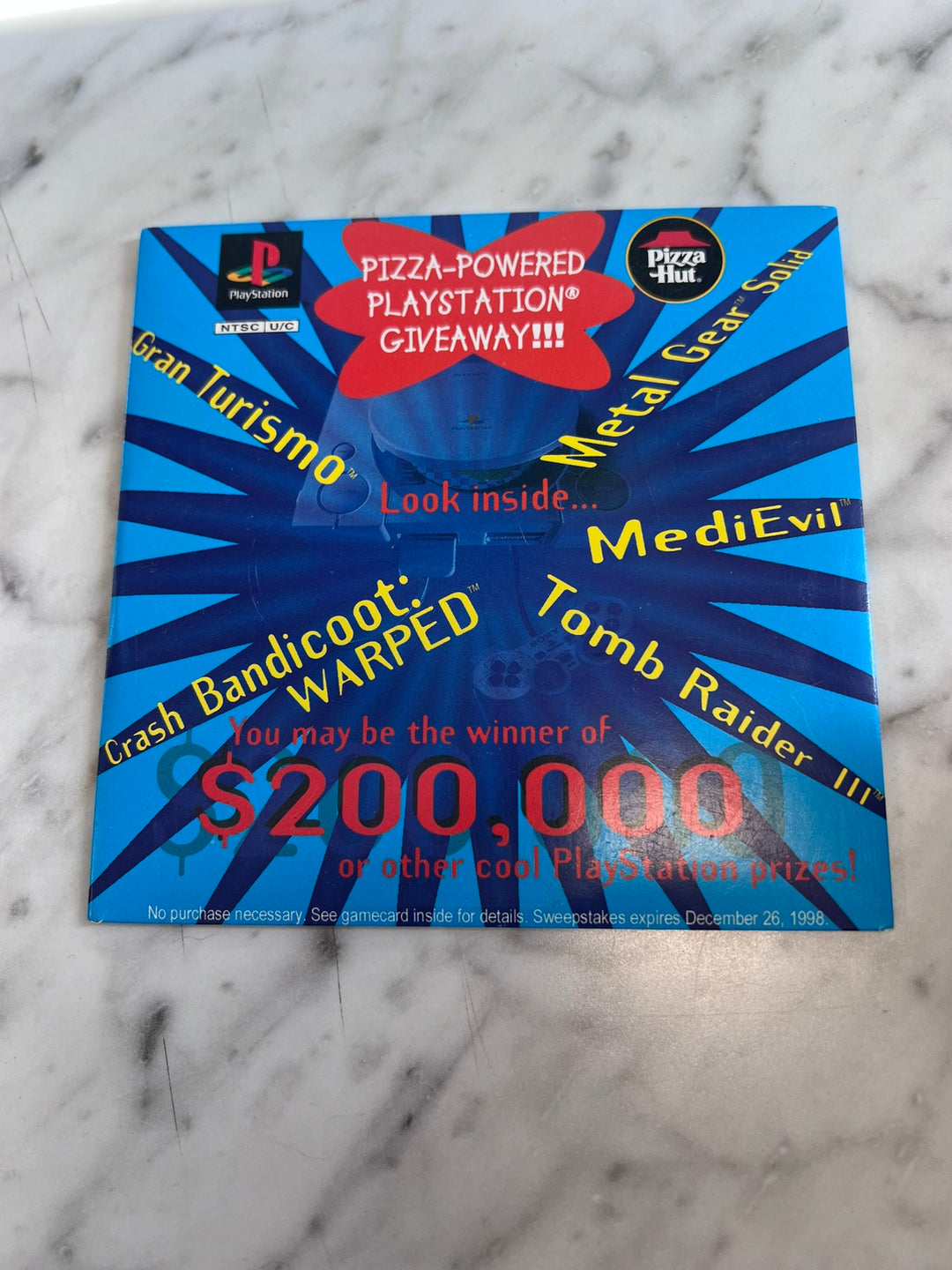 Playstation PS1 Pizza Hut Demo Disc DE11926