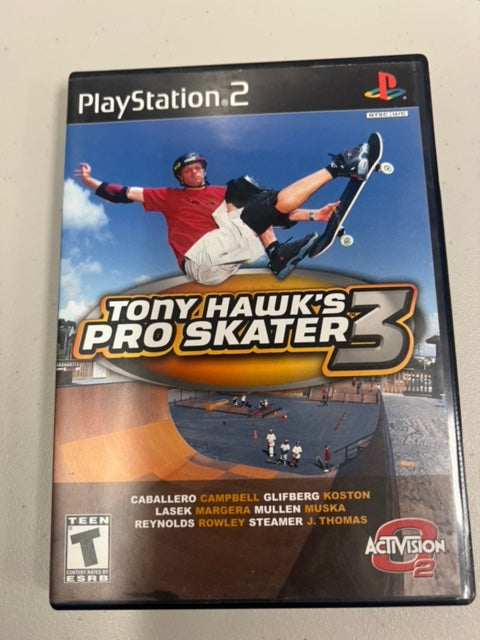 Tony Hawk's Pro Skater 3 for Playstation 2 PS2 in case. Tested and Working.     DO63024