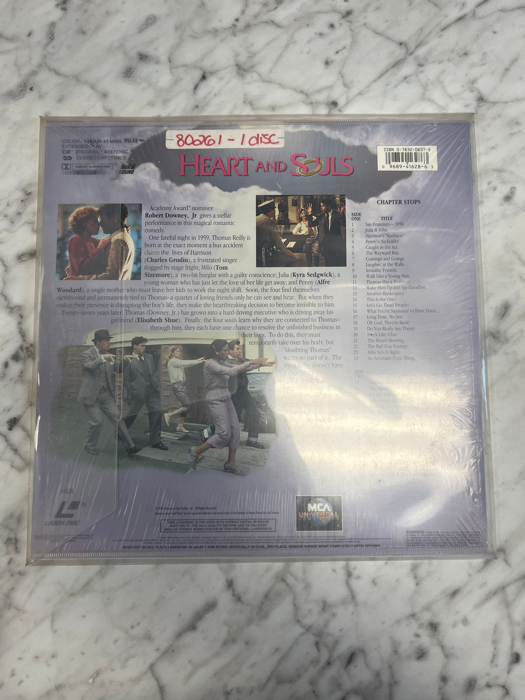 Heart and Souls Laserdisc Movie    LD121624