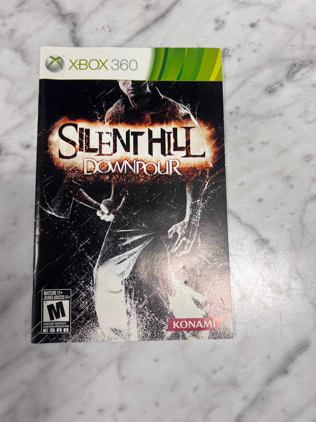 Silent Hill Downpour Xbox 360 Manual ONLY CO11926