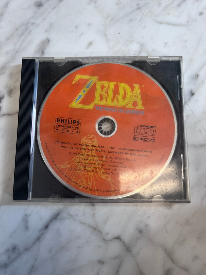 Zelda - The Wand of Gamelon - Philips CDi Game Disc and Rear art ONLY DI12026