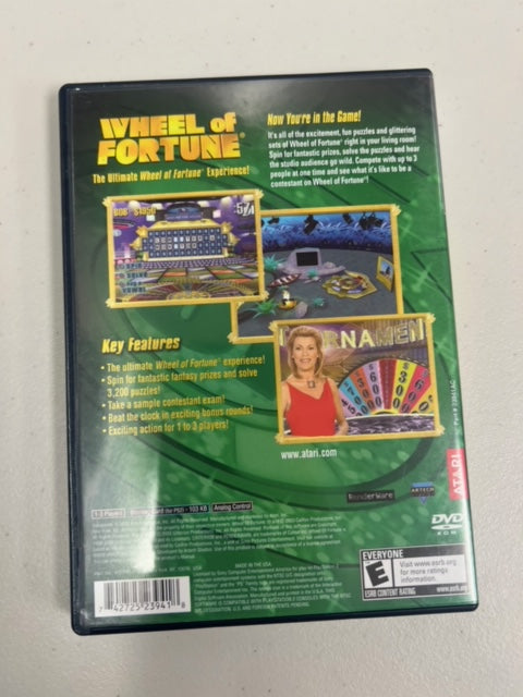 Wheel of Fortune for Playstation 2 PS2 in case. Tested and Working.     DO63024